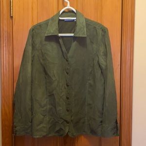 Croft&Barrow suede feel blouse size M